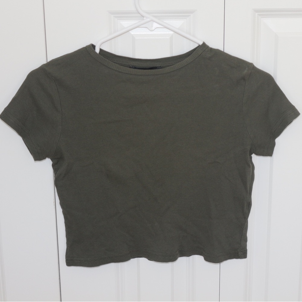 Green Crop Top